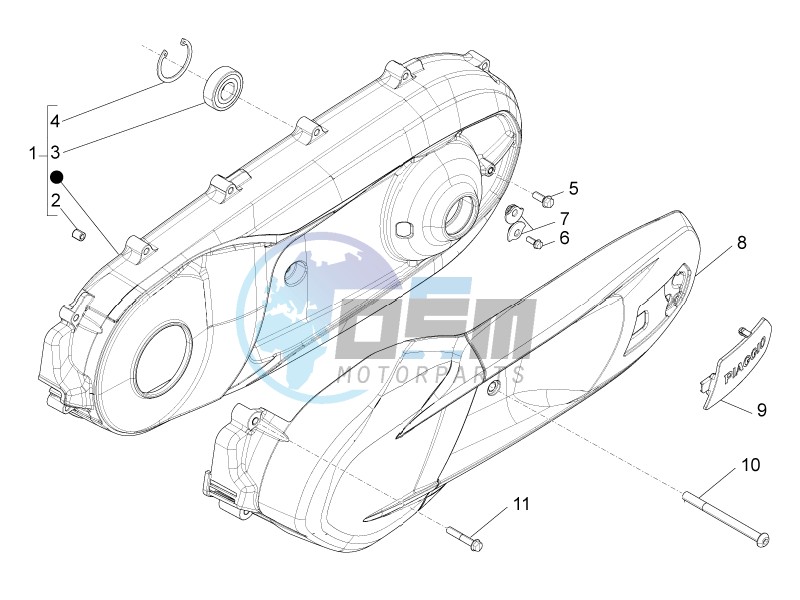 Crankcase cover - Crankcase cooling