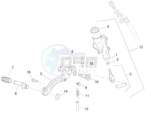 RSV4 1000 RR drawing Rear master cylinder