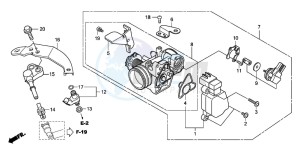 SH300A drawing THROTTLE BODY