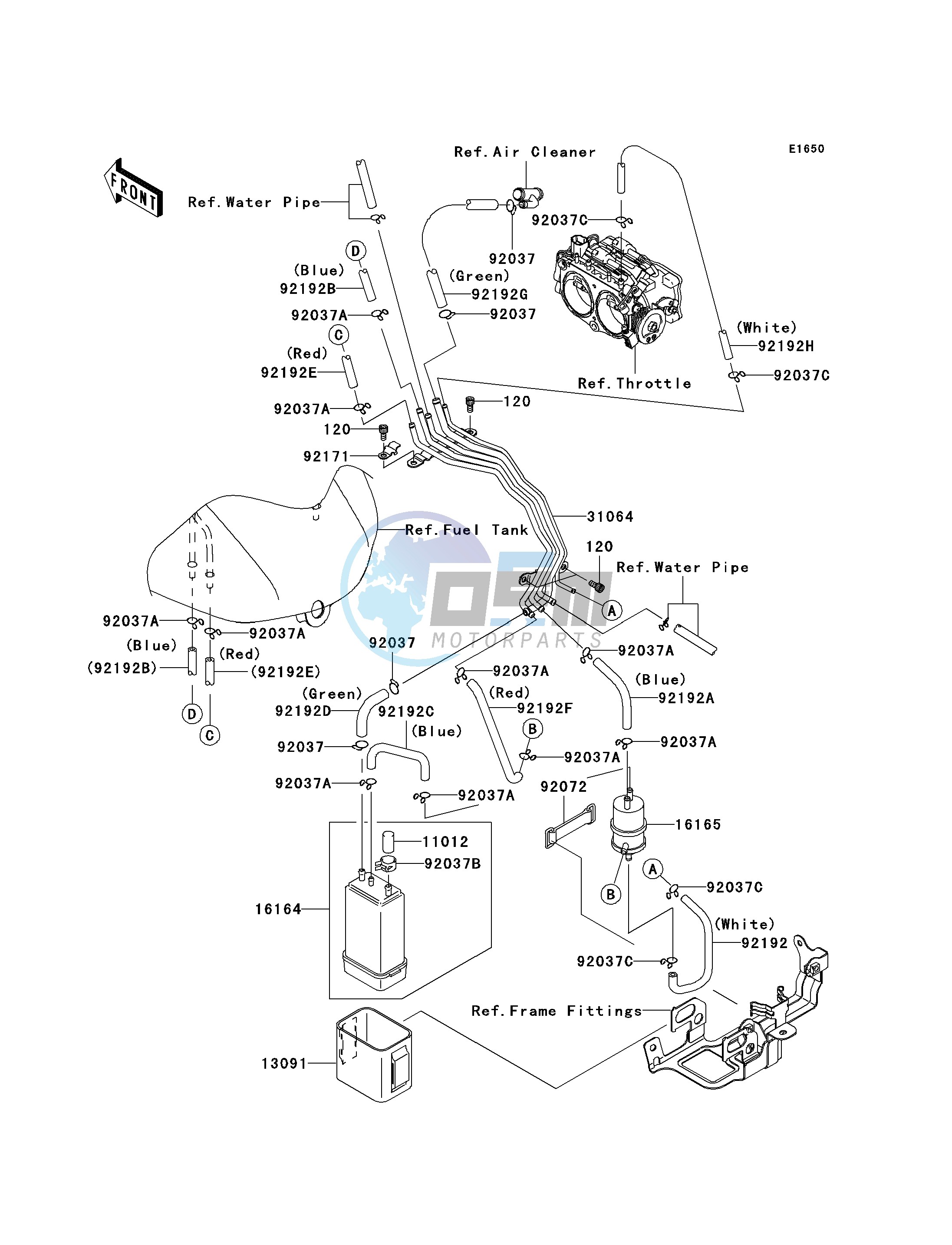 FUEL EVAPORATIVE SYSTEM-- CA- -