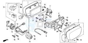 VF750C2 drawing CARBURETOR SIDE COVER