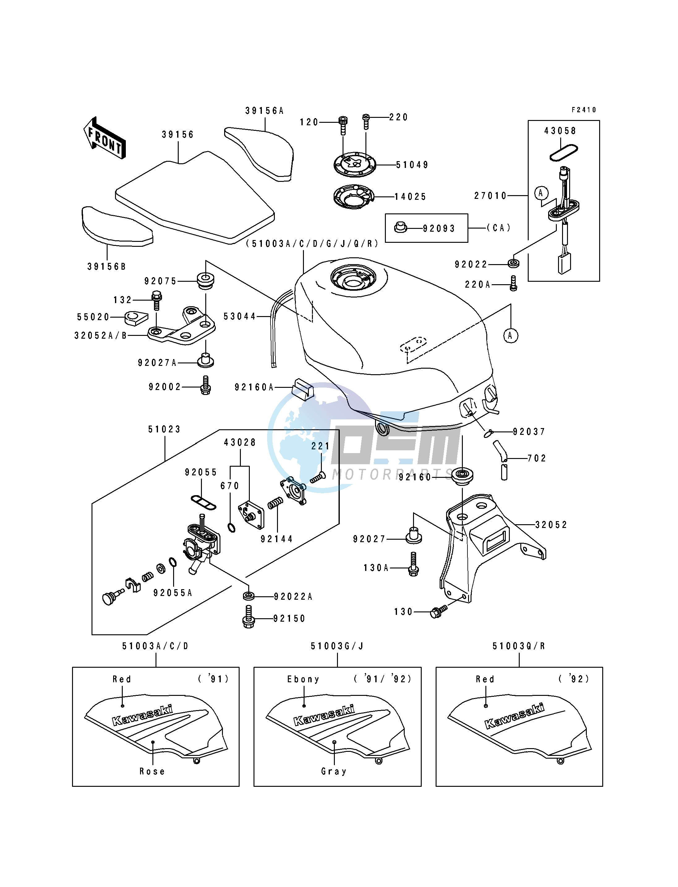 FUEL TANK-- ZX600-D2_D3- -