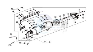 MAXSYM 600I ABS drawing EXHAUST