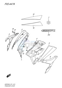 GSR750Z ABS EU drawing FRAME BODY COVER