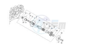 VARIANT SPORT - 125 CC VTHSG000 4T E3 drawing DRIVEN PULLEY - CLUTCH