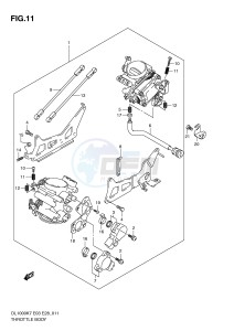 DL1000 (E3-E28) V-Strom drawing THROTTLE BODY