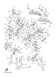 FJR1300A FJR1300A ABS (1CYJ) drawing STAND & FOOTREST