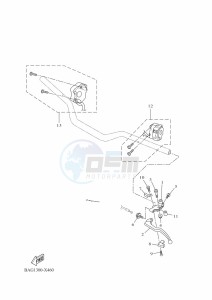 XTZ690D TENERE 700 WORLD RAID (BAG1) drawing HANDLE SWITCH & LEVER