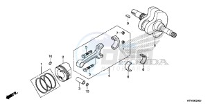 SH300E SH300E UK - (E) drawing CRANKSHAFT/PISTON