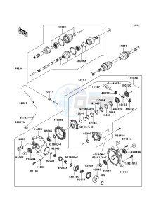 MULE_610_4X4 KAF400A9F EU drawing Drive Shaft-Front