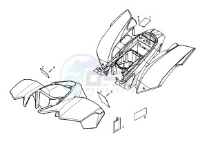 DXR QUAD - 250 cc drawing GRAPHICS