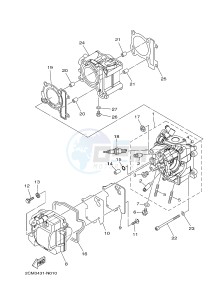 MW125 TRICITY 125 (2CMJ 2CMK) drawing CYLINDER HEAD