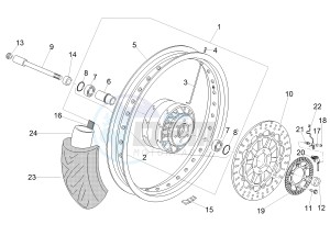 V7 III Special 750 e4 (APAC) drawing Front wheel