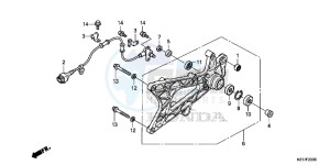 SH125ADD SH125i UK - (E) drawing SWINGARM