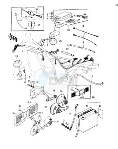 KZ 1300 A (A1-A3) drawing CHASSIS ELECTRICAL EQUIPMENT