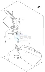 DR-Z400 (E1) drawing KNUCKLE COVER (DR-Z400EK1 EK2 EK3 EK4 E24 OPT)