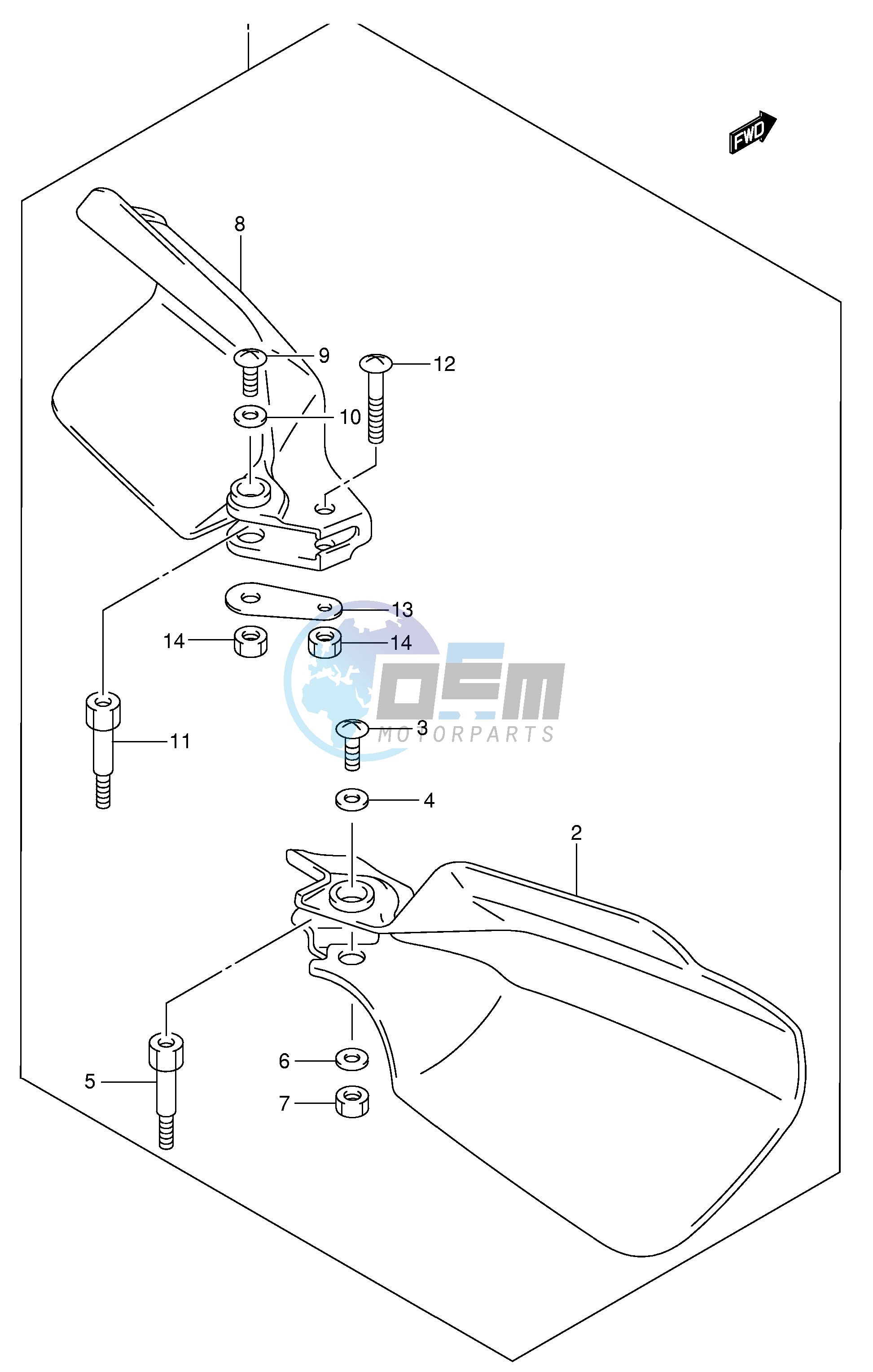 KNUCKLE COVER (DR-Z400EK1 EK2 EK3 EK4 E24 OPT)