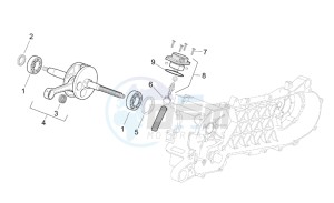 SR 50 IE-Carburatore 50 drawing Drive shaft