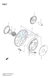 GZ250 (P3) drawing STARTER CLUTCH