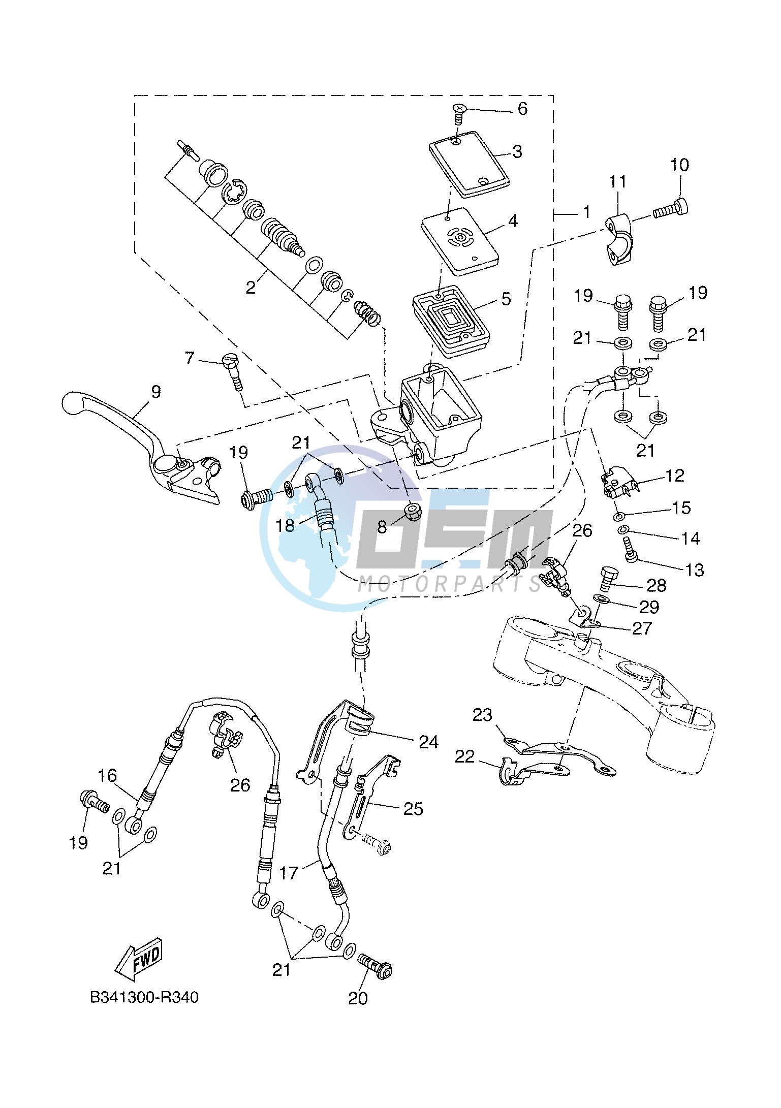 FRONT MASTER CYLINDER