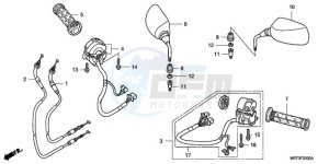 FJS400D9 ED / 2ED drawing SWITCH/CABLE/MIRROR