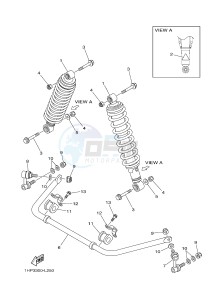 YFM550FWAD YFM5FGPAD GRIZZLY 550 EPS (1HSJ) drawing REAR SUSPENSION