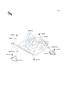 JH 1100 B [ULTRA 130] (B1-B4) [ULTRA 130] drawing ENGINE MOUNT