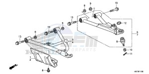 TRX420FA6G TRX420 Europe Direct - (ED) drawing FRONT ARM