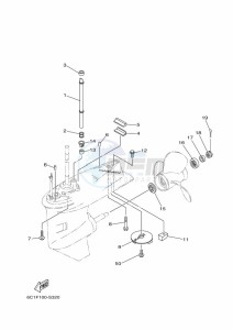 F40HETL drawing LOWER-CASING-x-DRIVE-2