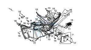 MAXSYM 600 I ABS EXECUTIVE (LX60A3-EU) (E4) (L7-M0) drawing FRONT COWLING