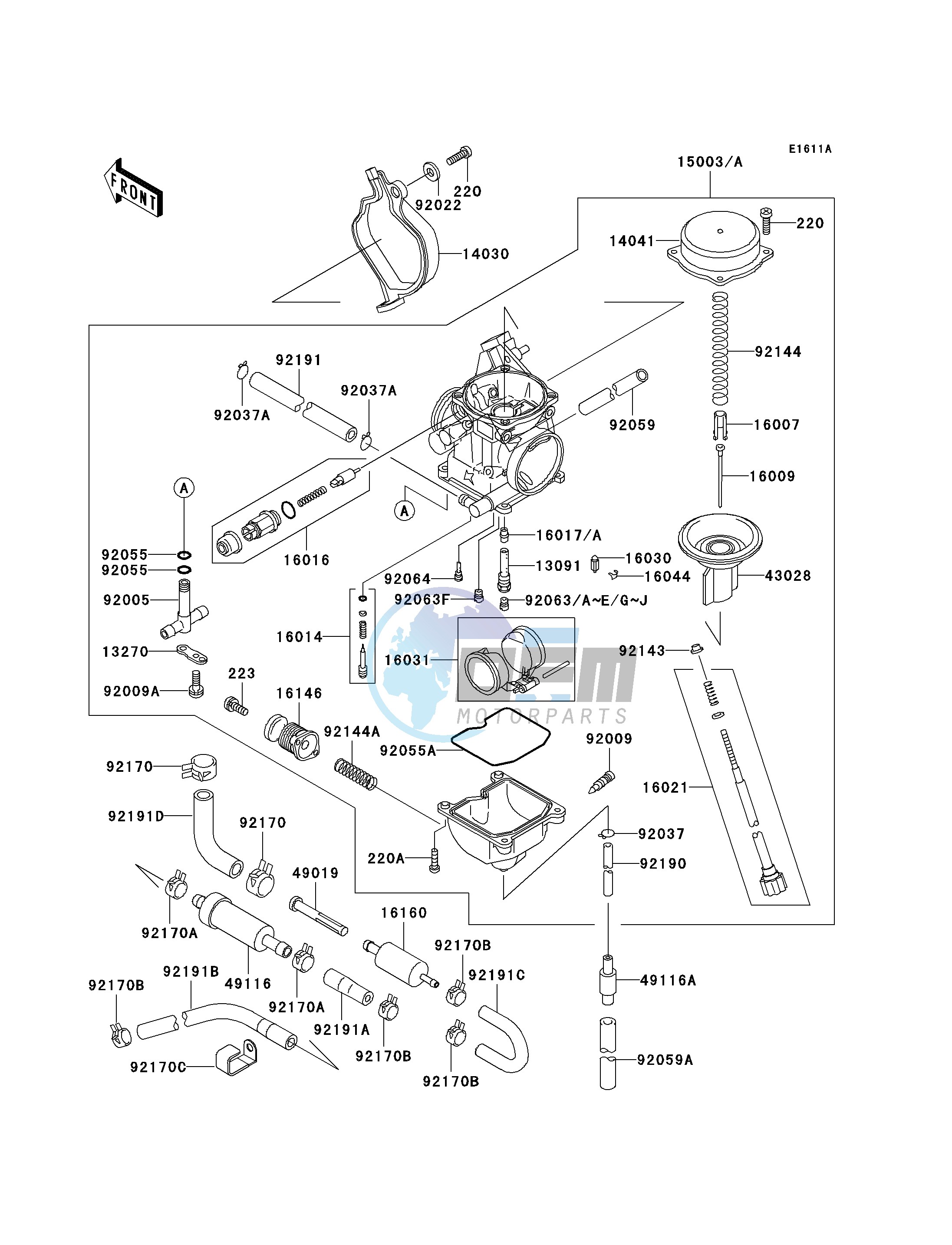 CARBURETOR -- VF400AE515523 - - -