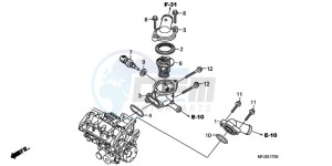 CBR600RR9 UK - (E / MK) drawing THERMOSTAT