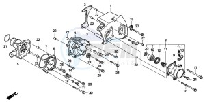 VFR750F drawing WATER PUMP (VFR750FL/FM/FN/FP)