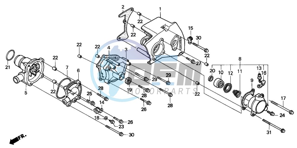 WATER PUMP (VFR750FL/FM/FN/FP)