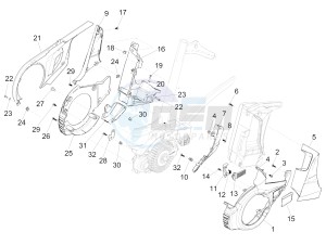 Wi-Bike Enel 0 drawing Central cover