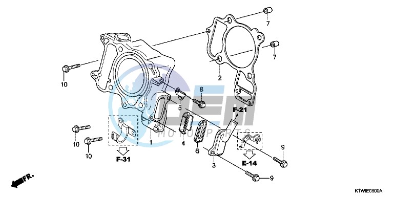 CYLINDER/ REED VALVE