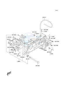 KSF 80 A [KFX80] (A6F) A6F drawing CRANKCASE