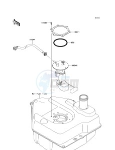 KVF 750 F [BRUTE FORCE 750 4X4I] (F8F) F8F drawing FUEL PUMP