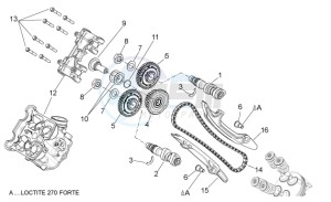 Shiver 750 drawing Front cylinder timing system