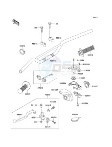 KX 125 L [KX125] (L3) [KX125] drawing HANDLEBAR