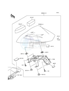 ER-6N ER650EDS XX (EU ME A(FRICA) drawing Accessory(Single Seat Cover)