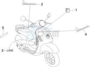 LX 50 4T NL drawing Plates - Emblems