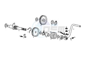 SENDA SM DRD RACING LTD - 50 cc drawing STARTING SHAFT