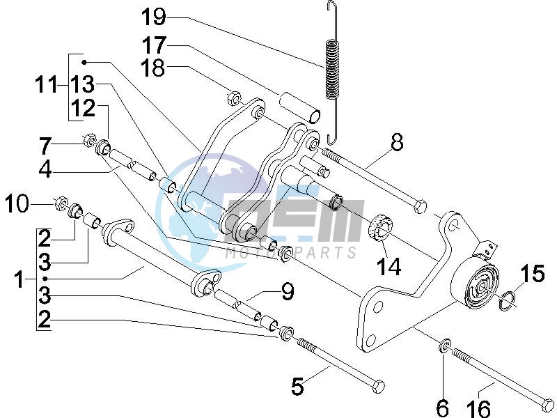 Swinging arm