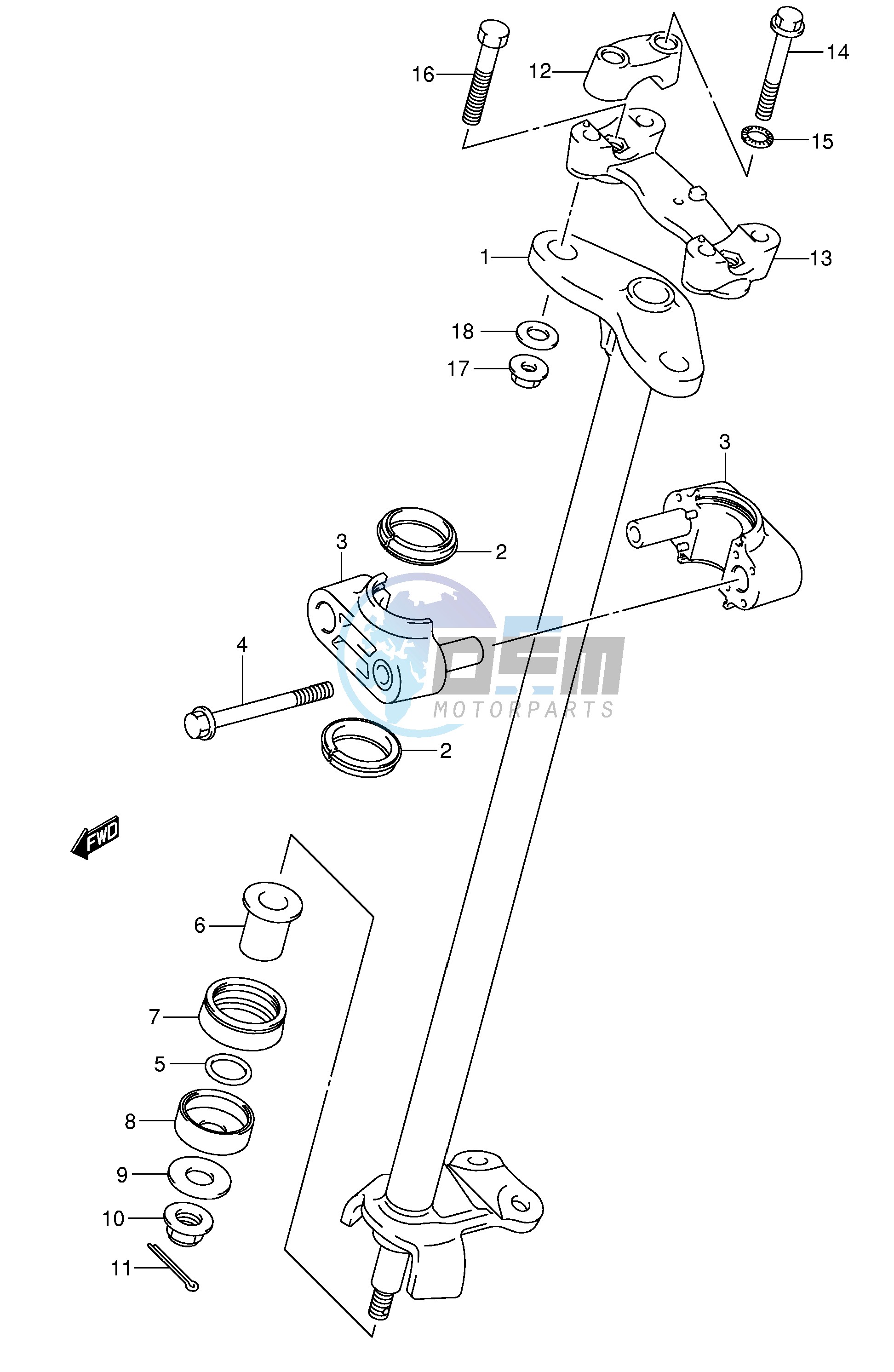 STEERING SHAFT (MODEL K5 K6 K7)