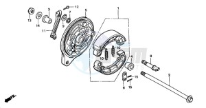 VT750DC SHADOW SPIRIT drawing REAR BRAKE PANEL