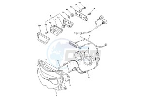 TDM 850 drawing HEADLIGHT