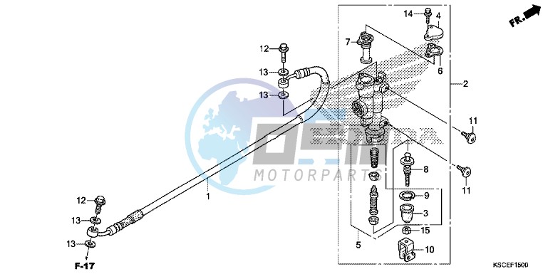 REAR BRAKE MASTER CYLINDER