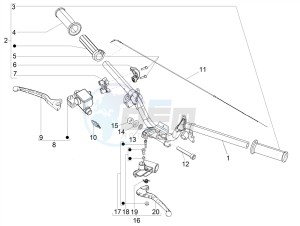 TYPHOON 50 2T EURO 4 (EMEA-APAC) drawing Handlebars - Master cil.