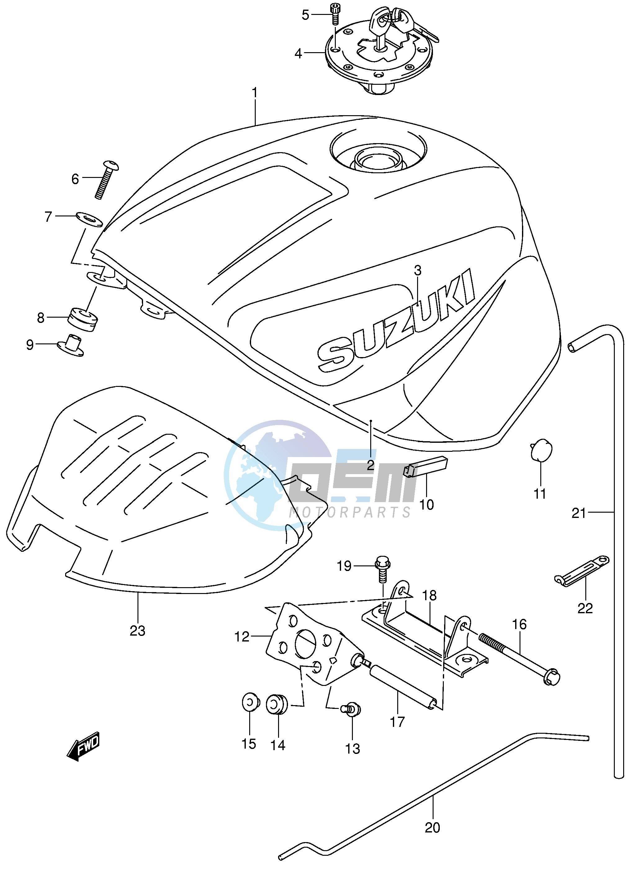 FUEL TANK (MODEL K2)